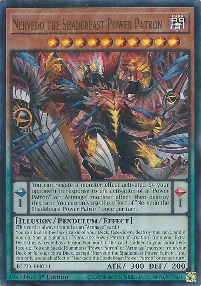 Nervedo the Shadebeast Power Patron card image