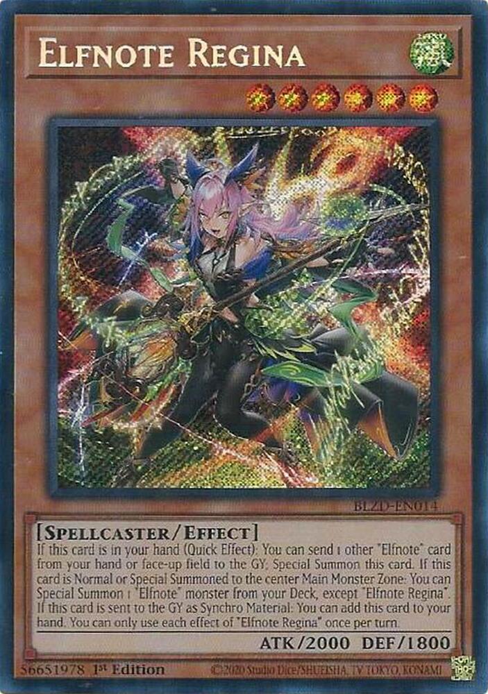 Elfnote Regina card image