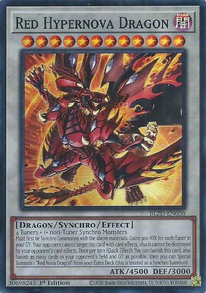 Red Hypernova Dragon card image