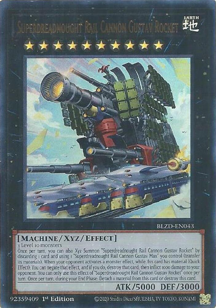 Superdreadnought Rail Cannon Gustav Rocket card image