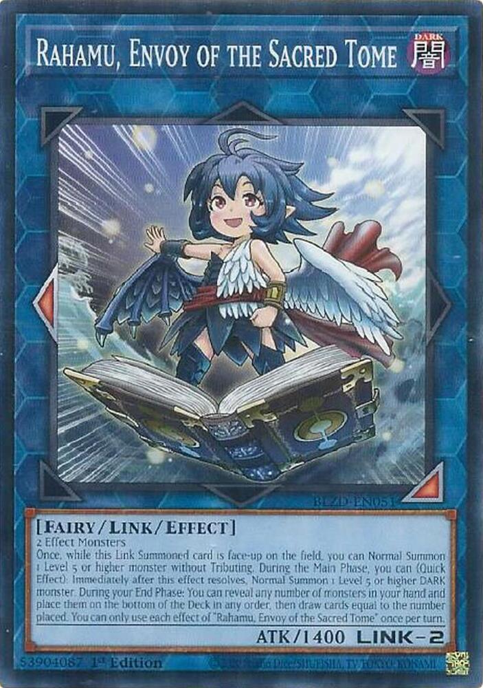 Rahamu, Envoy of the Sacred Tome card image