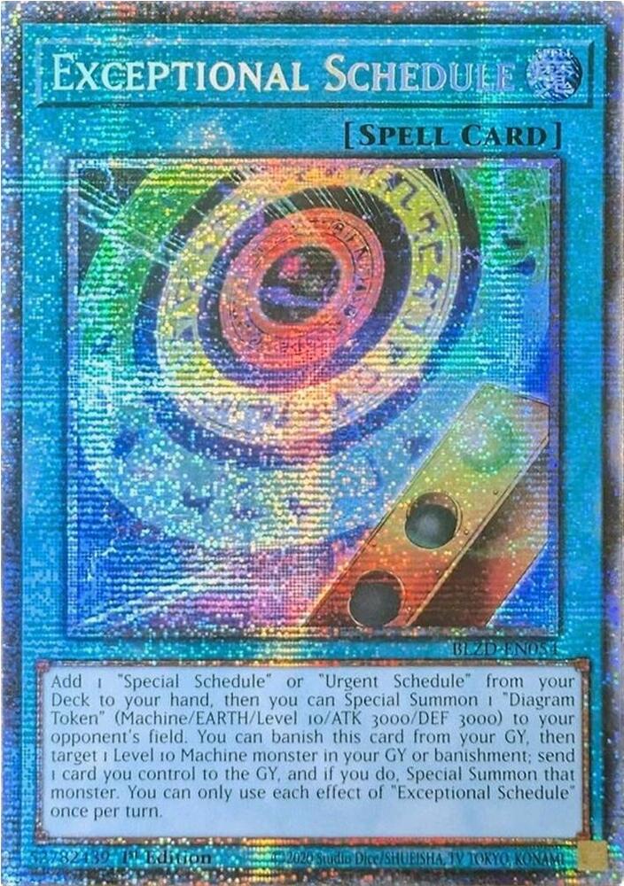 Exceptional Schedule (Starlight Rare) card image