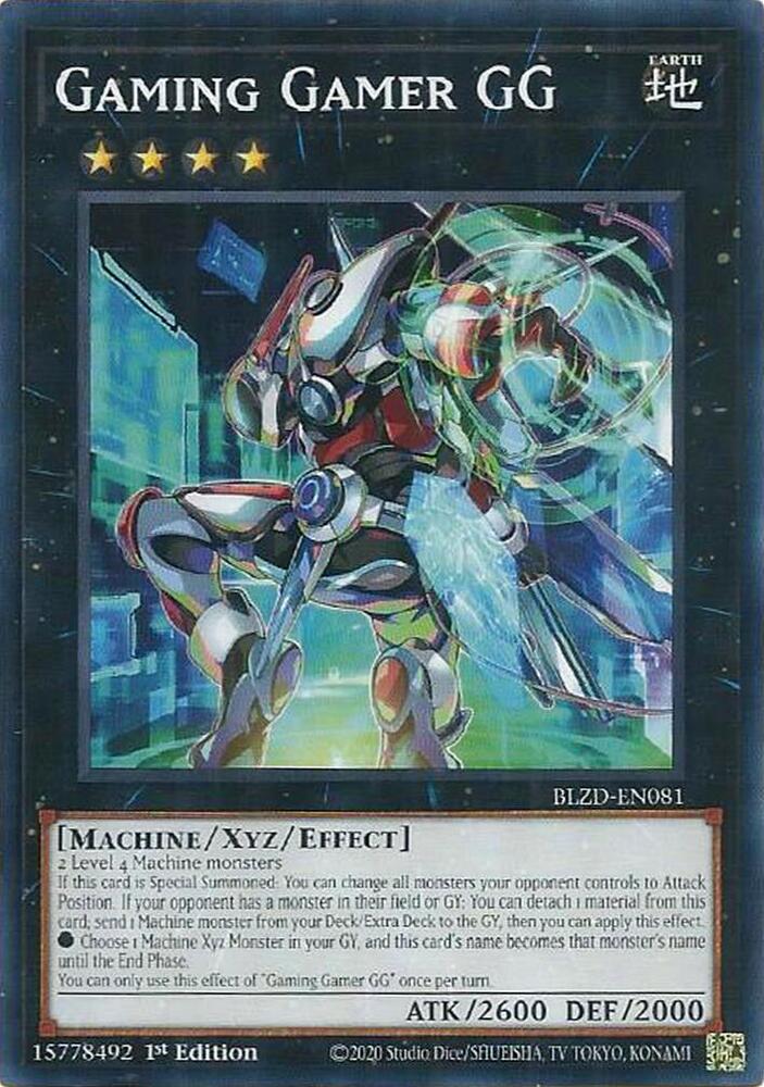 Gaming Gamer GG card image