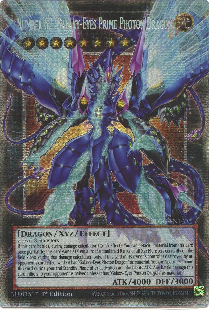 Number 62: Galaxy-Eyes Prime Photon Dragon (Starlight Rare) card image