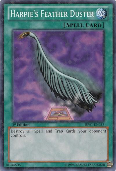 Harpie's Feather Duster (Starfoil) card image