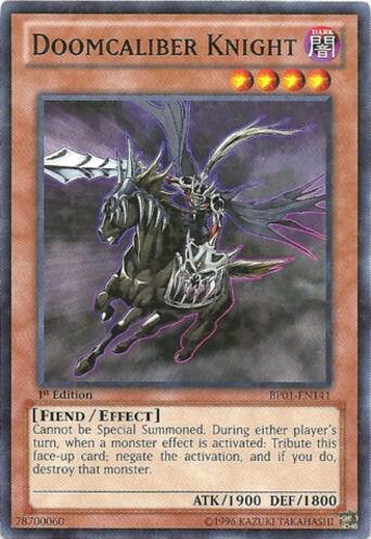 Doomcaliber Knight (Starfoil) (1st Edition) card image