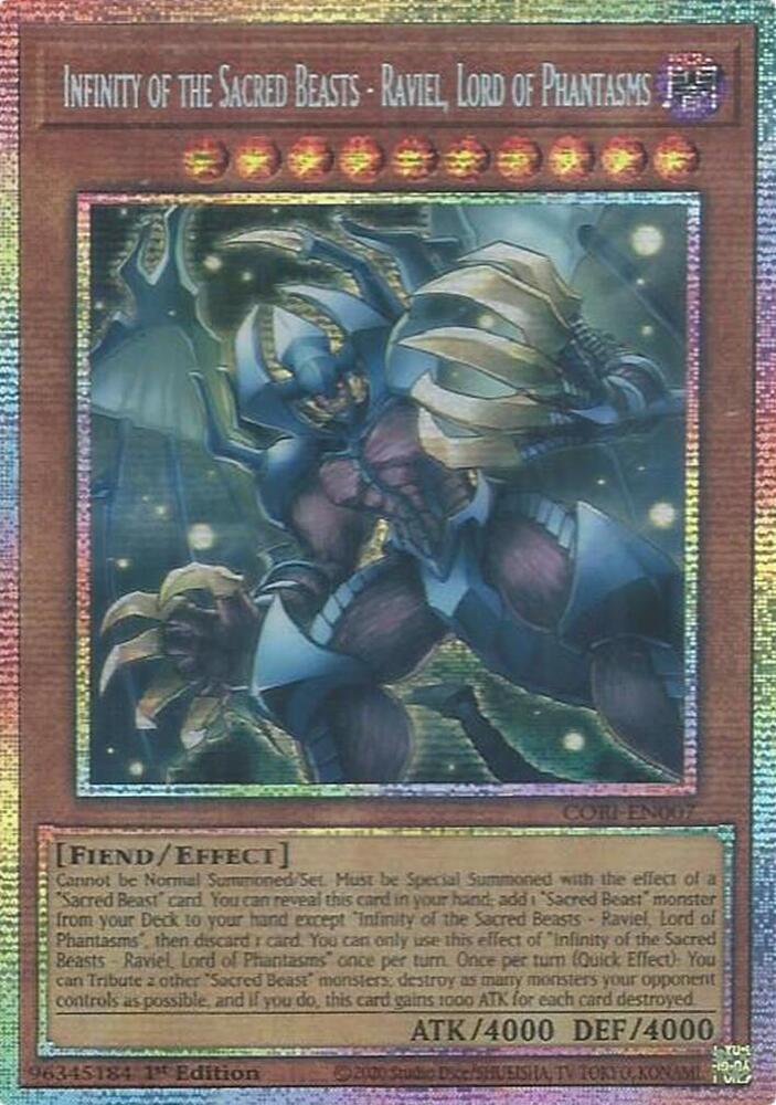 Infinity of the Sacred Beasts - Raviel, Lord of Phantasms (Starlight Rare) card image