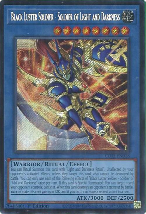 Black Luster Soldier - Soldier of Light and Darkness (Secret Rare) card image