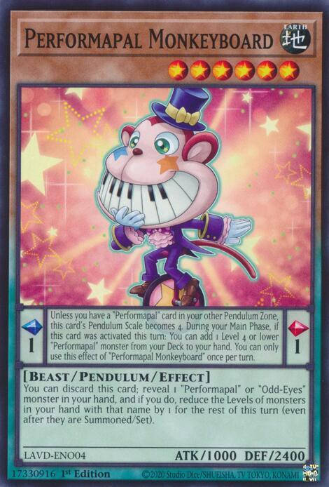 Performapal Monkeyboard card image