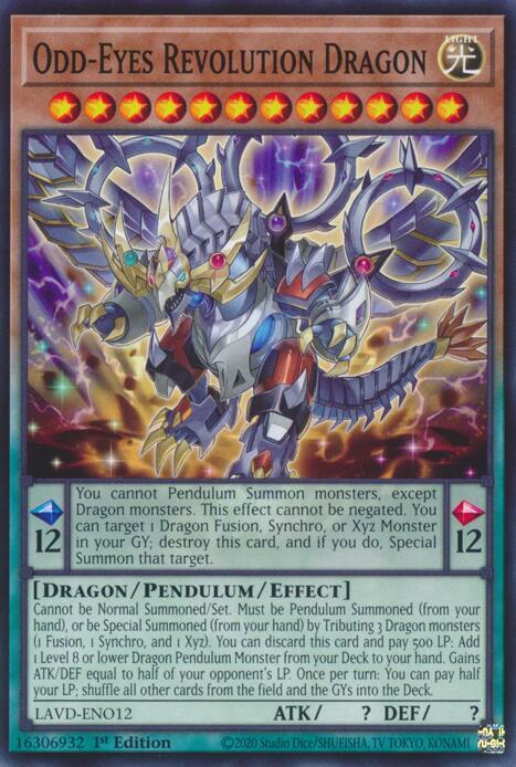 Odd-Eyes Revolution Dragon card image