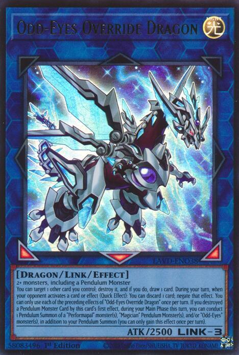 Odd-Eyes Override Dragon card image