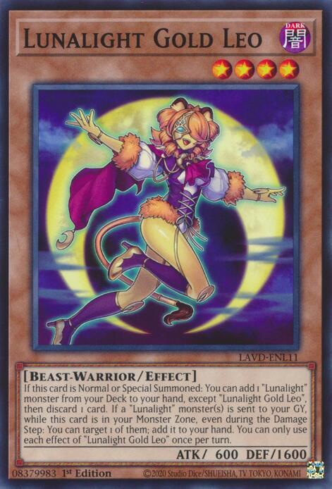 Lunalight Gold Leo card image