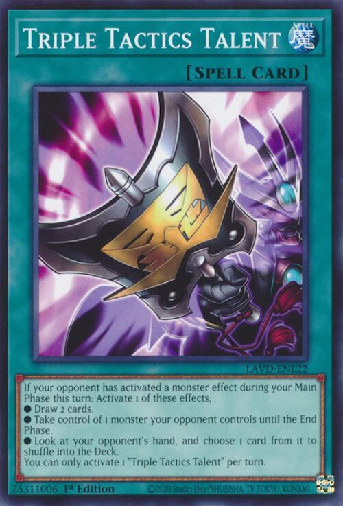 Triple Tactics Talent (LAVD-ENL22) card image
