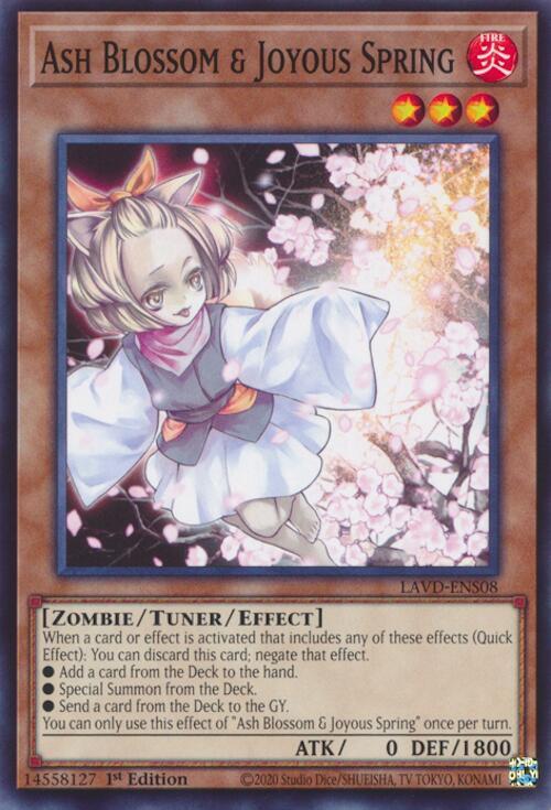 Ash Blossom & Joyous Spring (LAVD-ENS08) card image