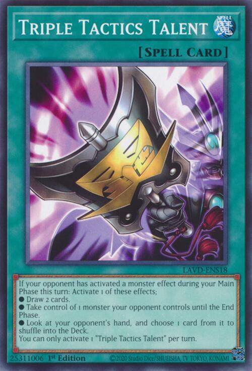 Triple Tactics Talent (LAVD-ENS18) card image