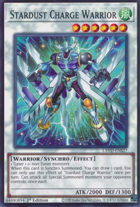 Stardust Charge Warrior card image