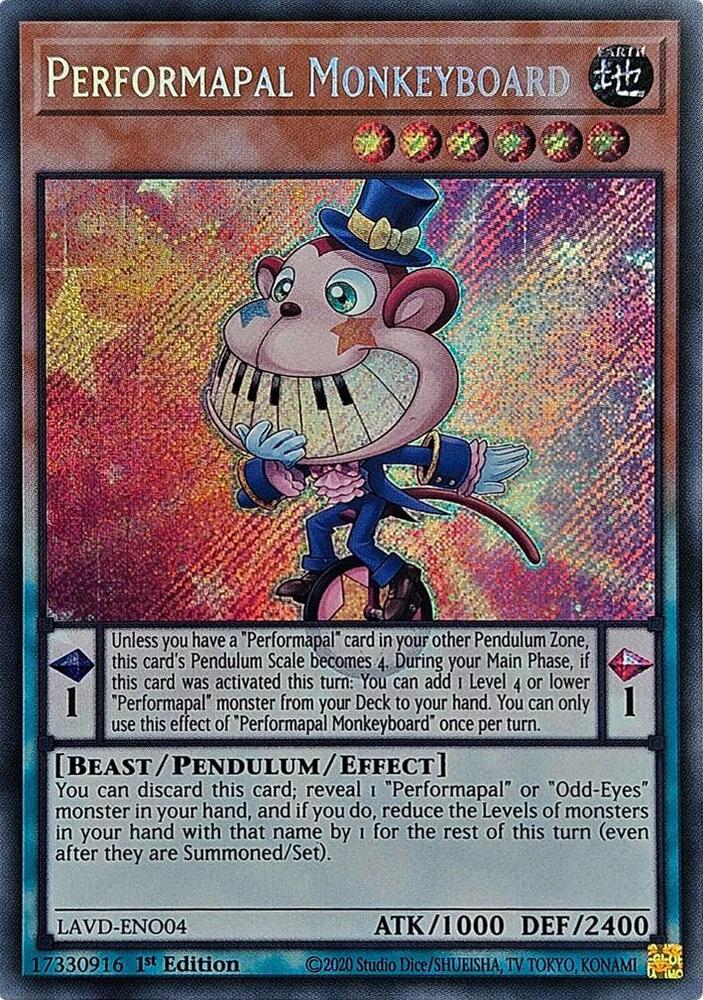 Performapal Monkeyboard (Secret Rare) card image