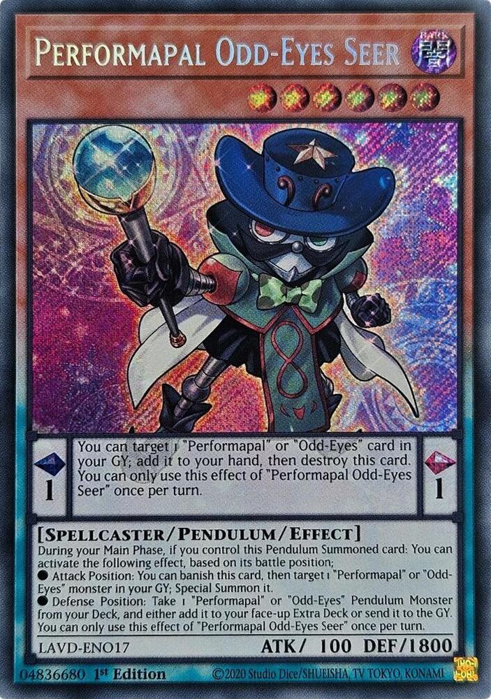 Performapal Odd-Eyes Seer (Secret Rare) card image