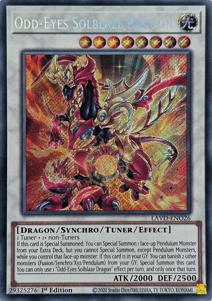 Odd-Eyes Solblaze Dragon (Secret Rare) card image