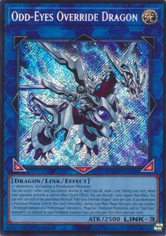 Odd-Eyes Override Dragon (Secret Rare) card image