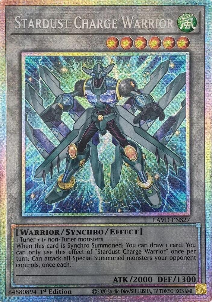 Stardust Charge Warrior (Starlight Rare) card image