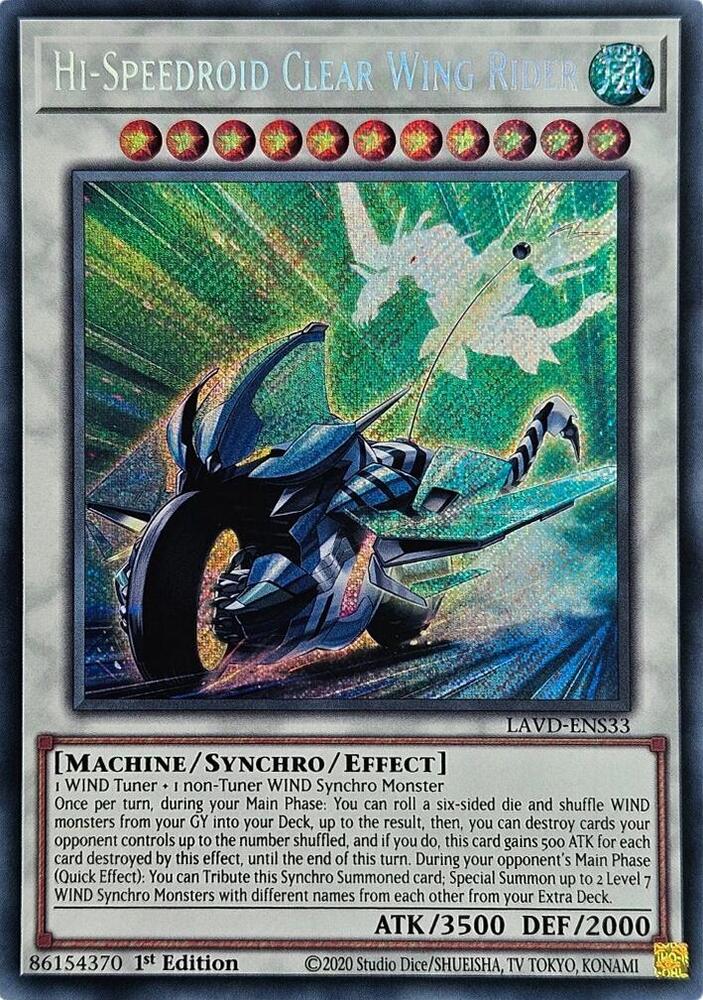 Hi-Speedroid Clear Wing Rider (Secret Rare) card image