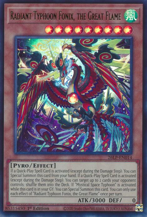 Radiant Typhoon Fonix, the Great Flame card image