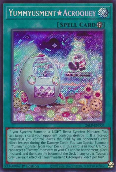 YummyusmentAcroquey (Secret Rare) card image