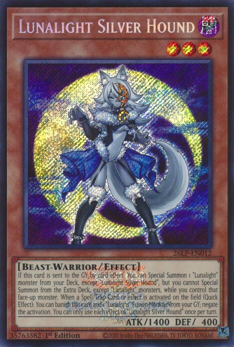 Lunalight Silver Hound (Emblazoned Secret Rare) card image