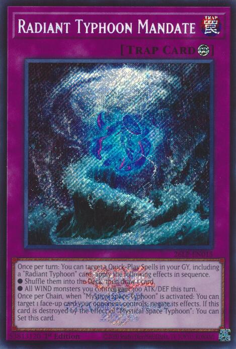 Radiant Typhoon Mandate (Emblazoned Secret Rare) card image