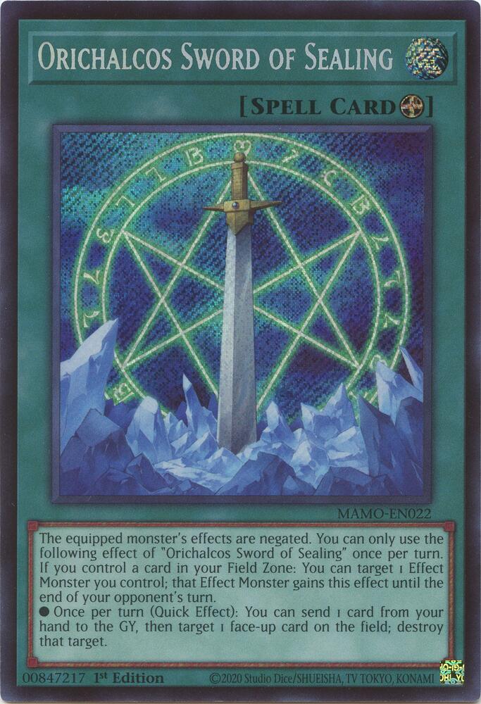 Orichalcos Sword of Sealing (Secret Rare) card image