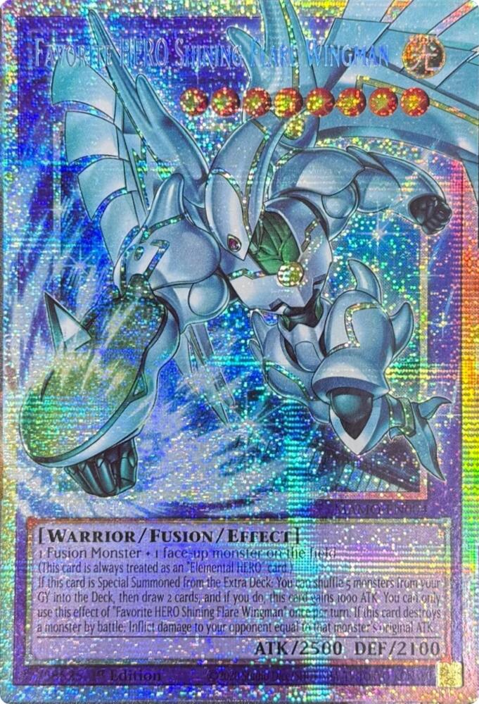 Favorite HERO Shining Flare Wingman (Starlight Rare) (Extended Art) card image