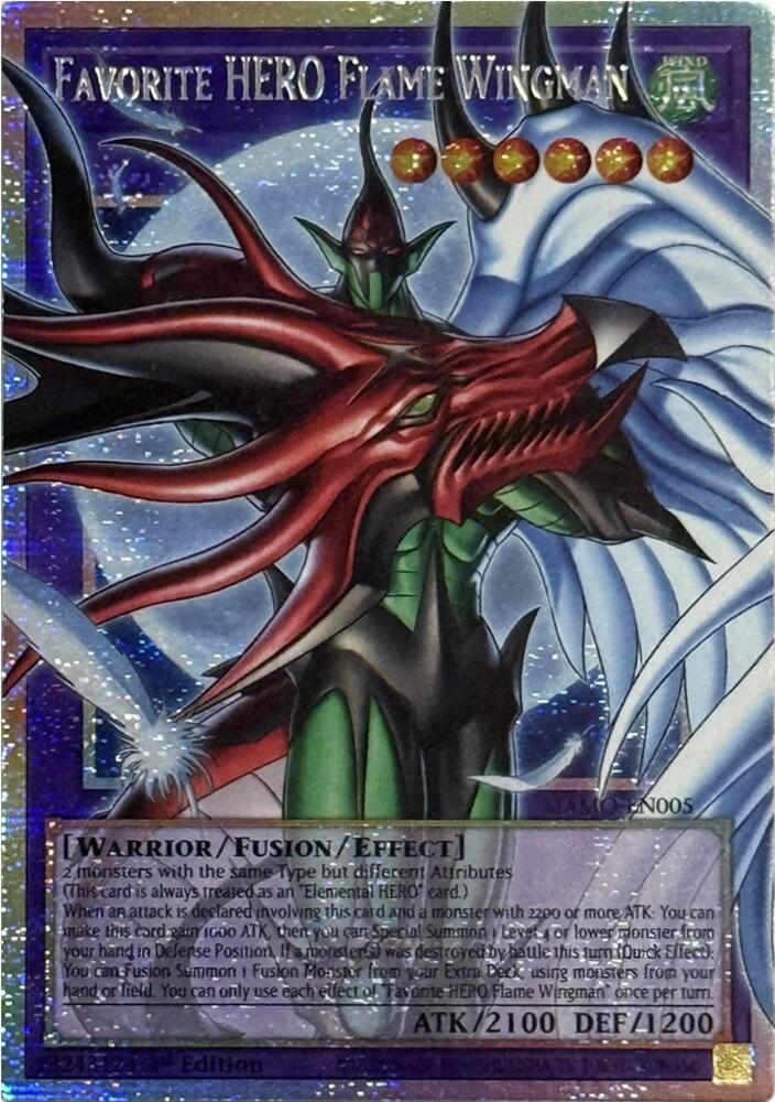 Favorite HERO Flame Wingman (Starlight Rare) (Extended Art) card image