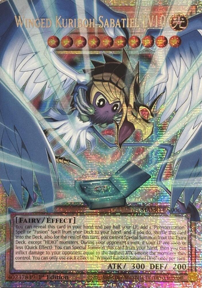Winged Kuriboh Sabatiel LV10 (Starlight Rare) (Extended Art) card image