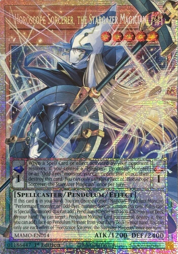 Horoscope Sorcerer, the Stargazer Magician (Starlight Rare) (Extended Art) card image