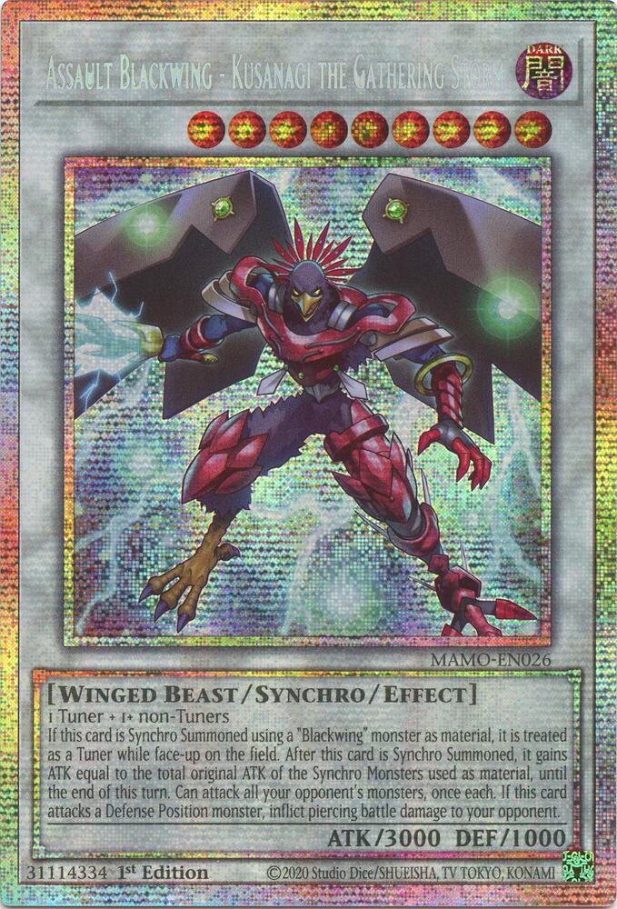 Assault Blackwing - Kusanagi the Gathering Storm (Starlight Rare) card image