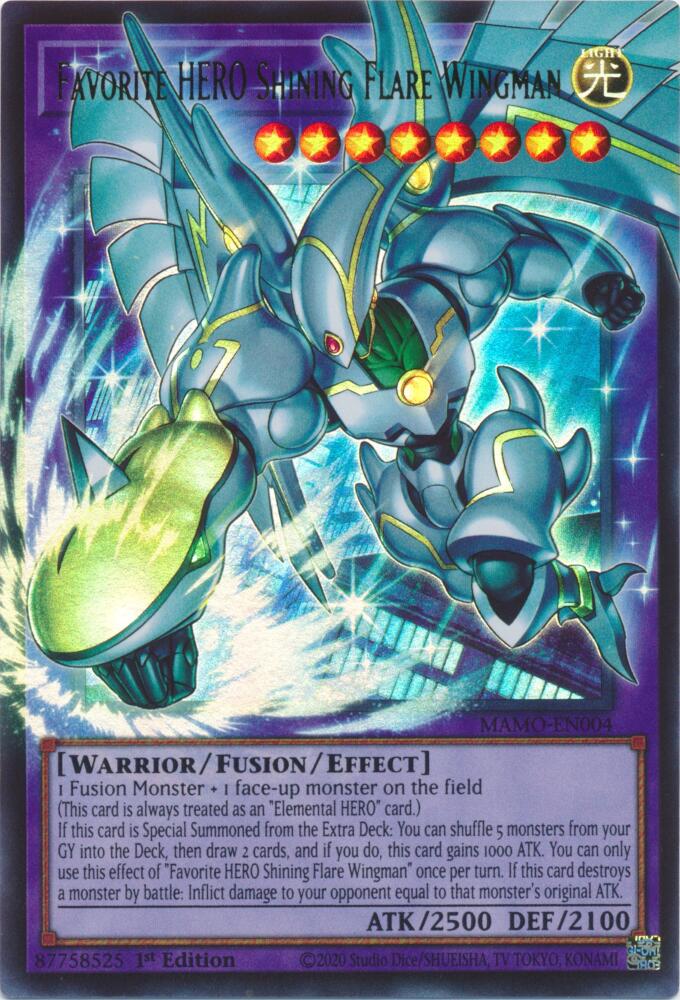 Favorite HERO Shining Flare Wingman (Extended Art) card image