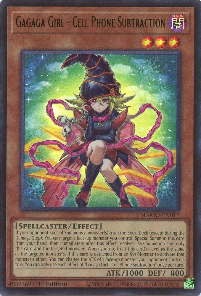 Gagaga Girl - Cell Phone Subtraction card image