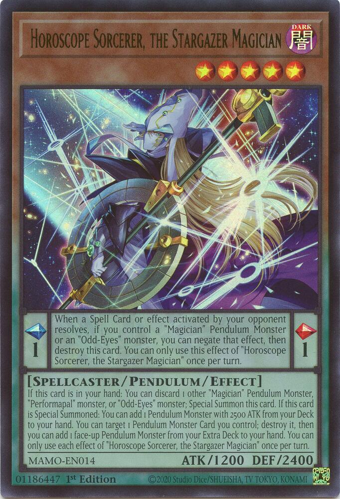 Horoscope Sorcerer, the Stargazer Magician card image
