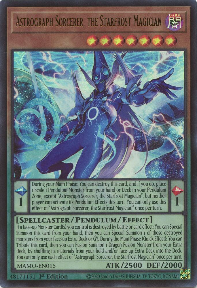 Astrograph Sorcerer, the Starfrost Magician card image