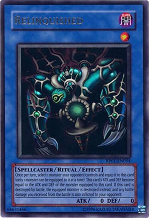 Relinquished card image