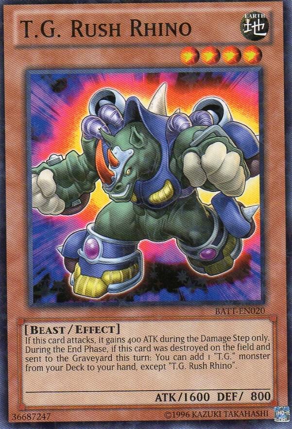 T.G. Rush Rhino (Starfoil) card image