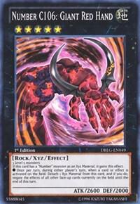 Number C106: Giant Red Hand card image