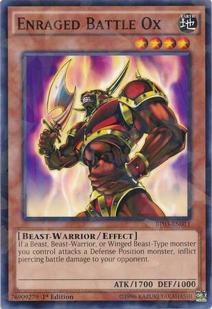 Enraged Battle Ox (Shatterfoil) (1st Edition) card image