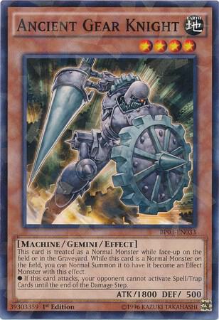 Ancient Gear Knight (Shatterfoil) (1st Edition) card image