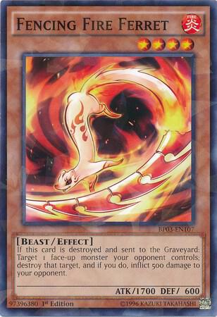 Fencing Fire Ferret (Shatterfoil) (1st Edition) card image