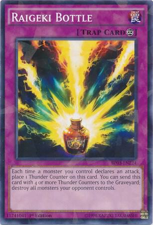 Raigeki Bottle (Shatterfoil) (1st Edition) card image