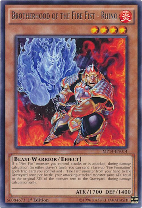 Brotherhood of the Fire Fist - Rhino card image