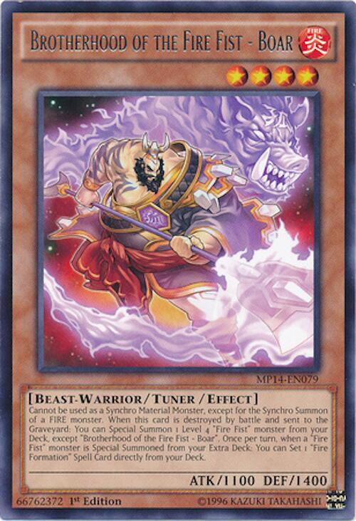 Brotherhood of the Fire Fist - Boar card image