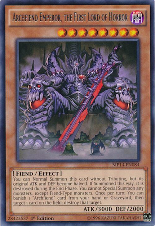 Archfiend Emperor, the First Lord of Horror card image